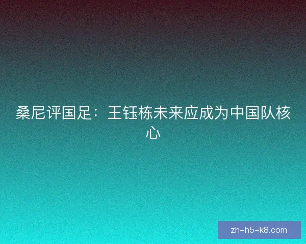 桑尼评国足:王钰栋未来应成为中国队核心 桑尼评国足:王钰栋未来应成为中国队核心